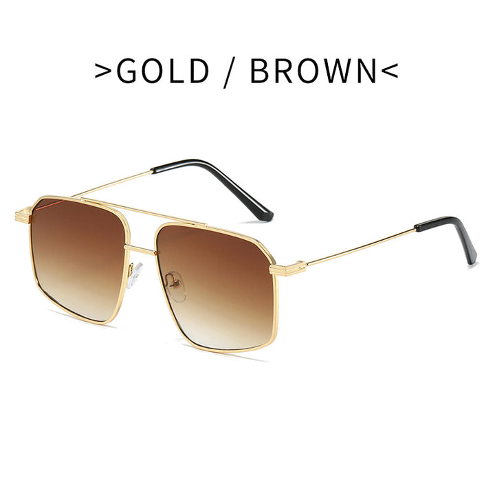 Damer moteriktig solbrille i geometrisk design Luvikno