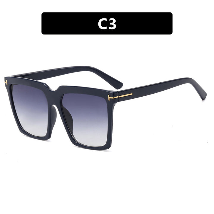 Dame oversized solbriller med elegant og polariserende glassdesign Luvikno