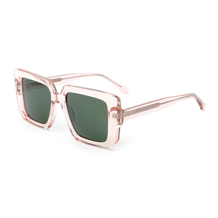 Damen oversized solbrille med unik kvadratisk ramme Luvikno