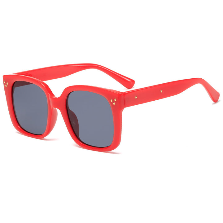 Dame firkantet solbrille med innovativ ramme og UV-beskyttelse Luvikno
