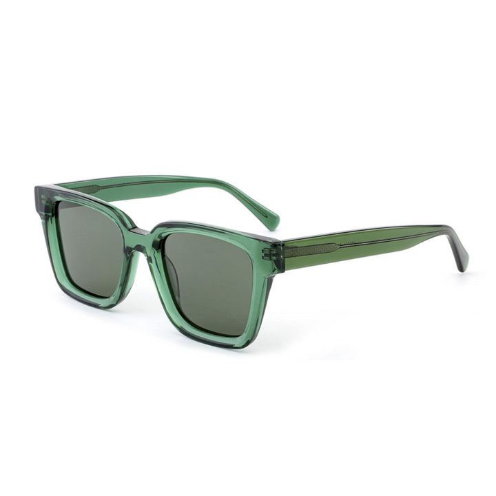 Dame moteriktig solbrille i kvadratisk design med polariserte linser Luvikno