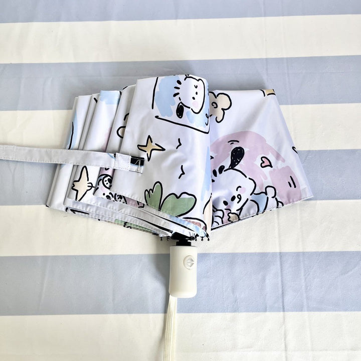 Dame Faltregnparaply med leken Pochacco-design Luvikno