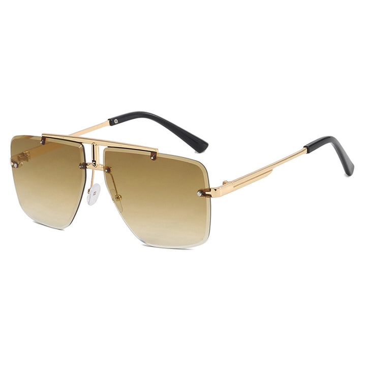 Dame kvadratisk solbrille i stilfull minimalistisk design Luvikno