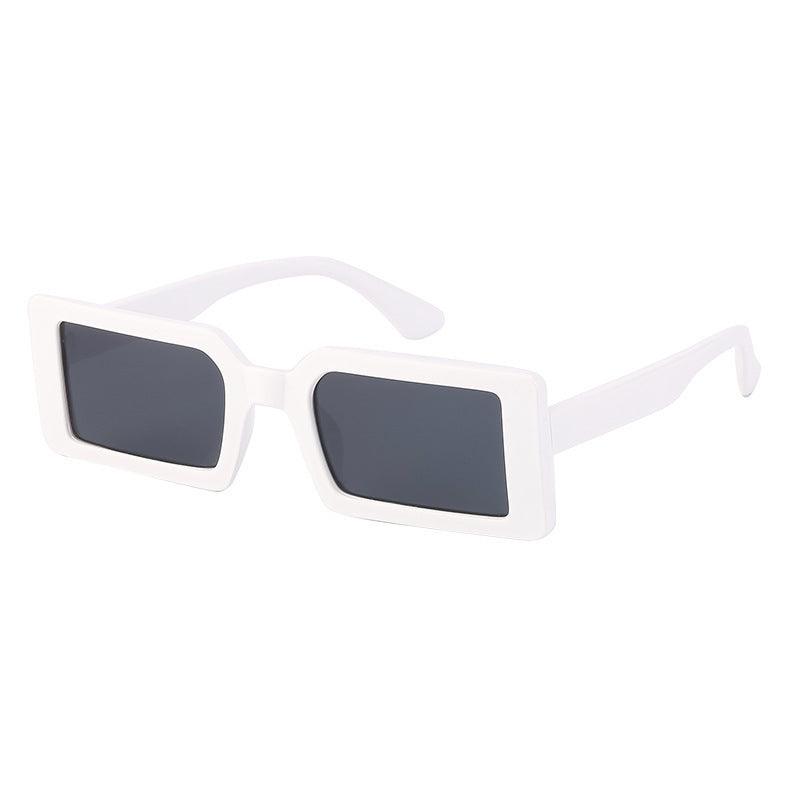Dame moteriktig transparent hjørne solbrille Luvikno