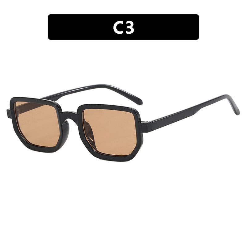 Dame geometrisk solbrille med moderne ramme og beskyttende glass Luvikno