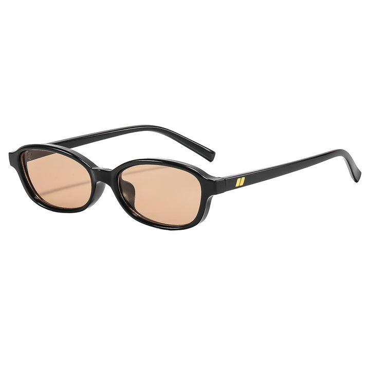 Dame fashionable solbriller i stilren oval design med UV-beskyttelse Luvikno