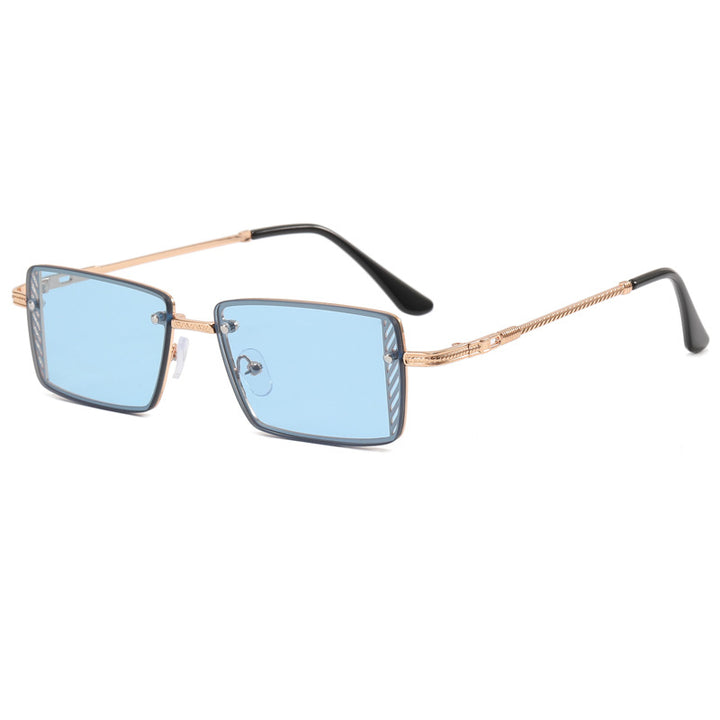 Dame Elegant kvadratisk solbrille med raffinerte rammedetaljer Luvikno