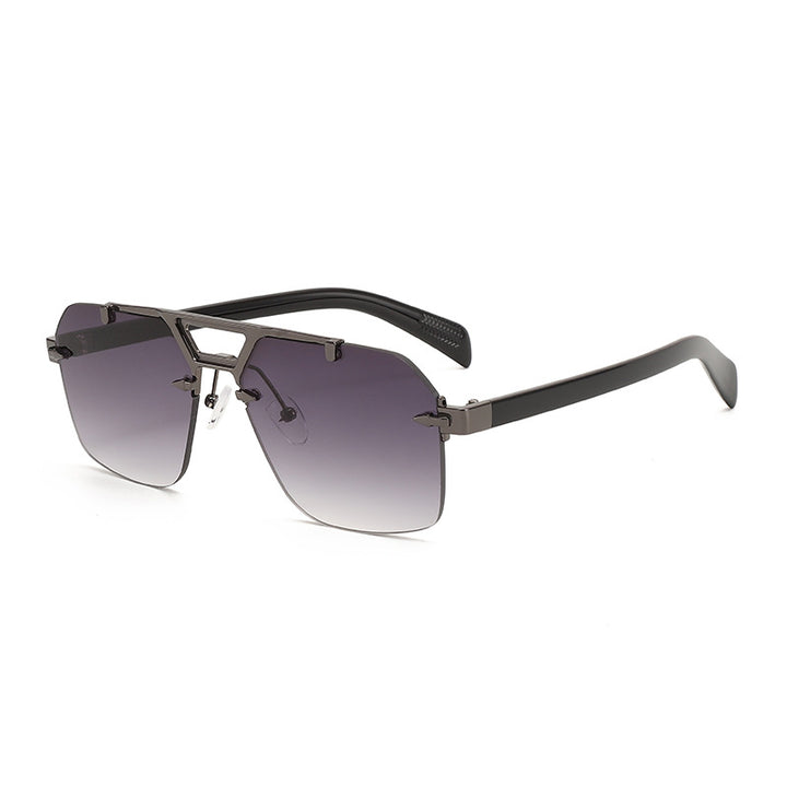 Dame Designer-solbrille med iøynefallende geometrisk form Luvikno