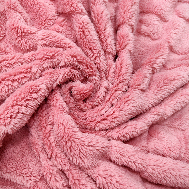 Damer Koselig Mikrofiber Hurtigskiftepledd i moderne rutemønster Luvikno