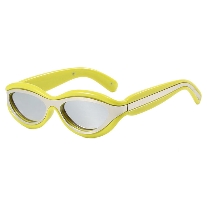 Damer Cat-Eye solbriller med beskyttende UV-beskyttelse og stilige rammer Luvikno