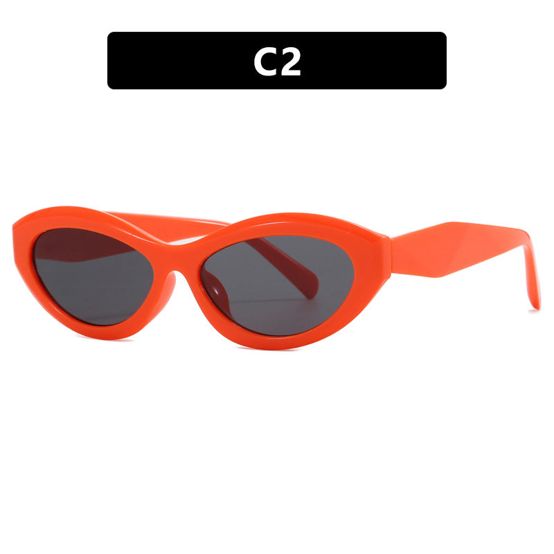 Dame Cat-Eye solbrille med stilig ramme Luvikno