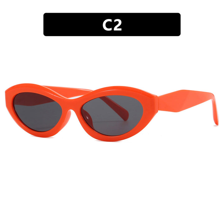 Dame Cat-Eye solbrille med stilig ramme Luvikno