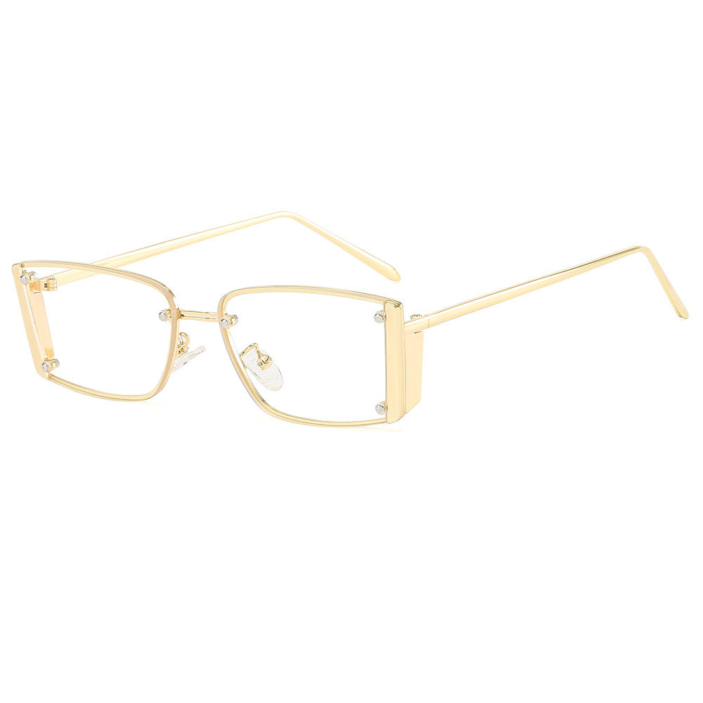 Dame Fashionable solbriller med ekstravagant geometrisk ramme Luvikno