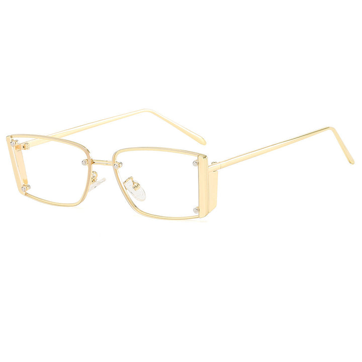 Dame Fashionable solbriller med ekstravagant geometrisk ramme Luvikno