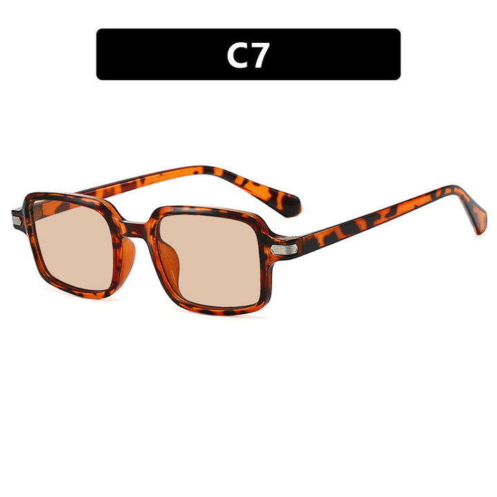 Dame kvadratisk solbrille med beskyttende UV-filter og robust ramme Luvikno
