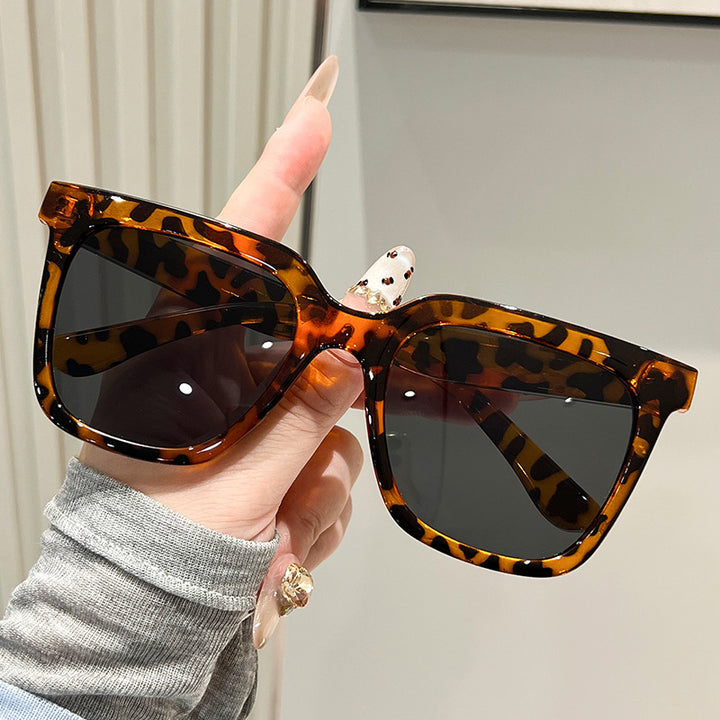 Dame oversized solbriller med matt ramme Luvikno
