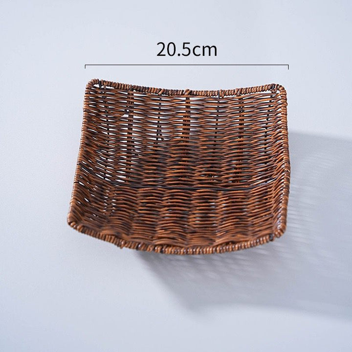 Unisex Elegant Rattan Serveringsfat Luvikno