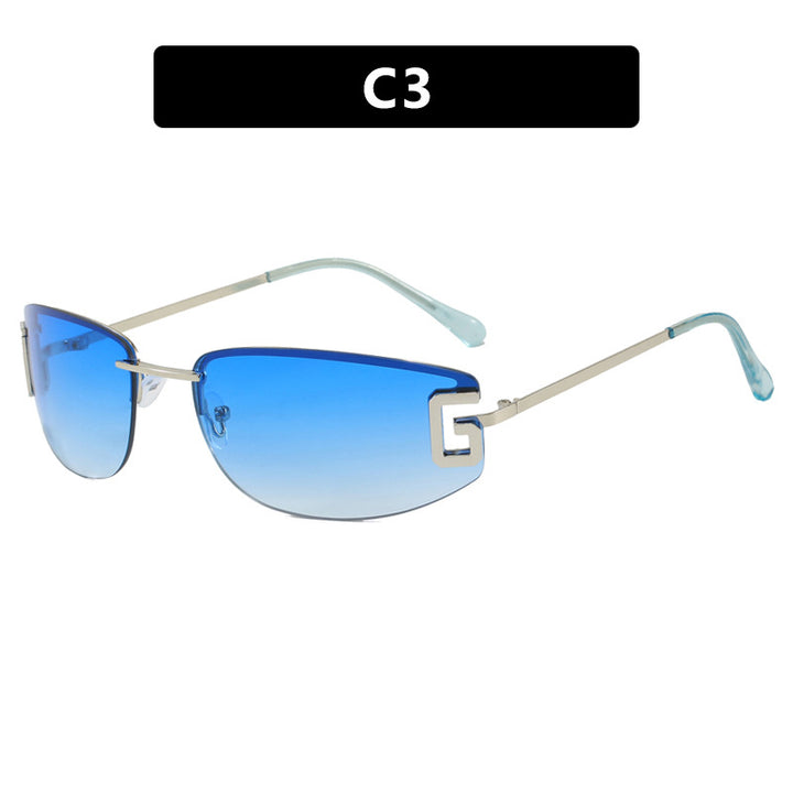 Dame futuristisk solbrille med sporty design og UV-beskyttelse Luvikno
