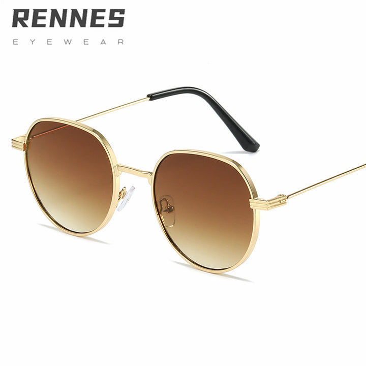 Dame Stilfull rund Designer mote solbrille Luvikno