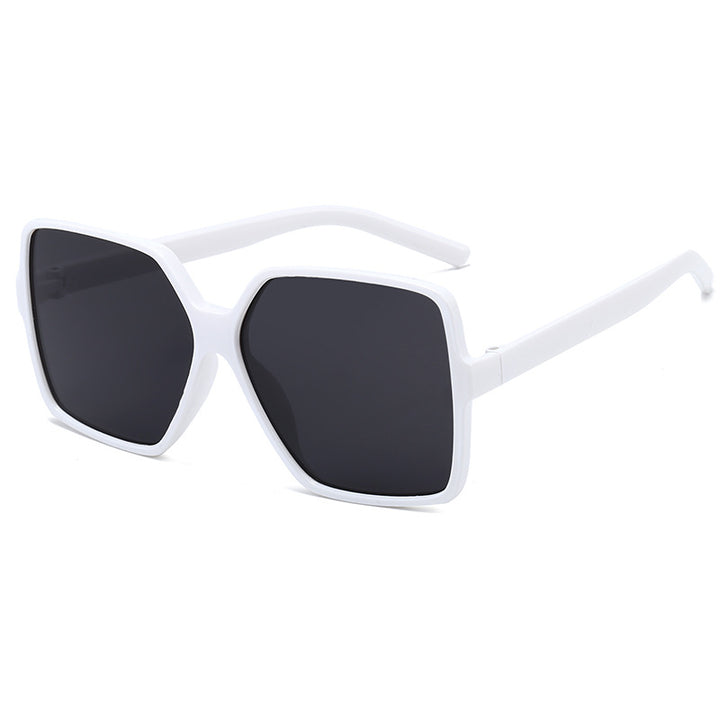 Dame oversized kvadratisk solbrille med elegant ramme Luvikno