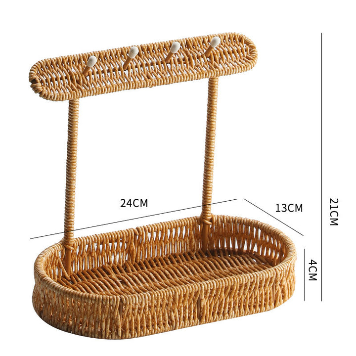 Unisex Allsidig Oppbevaringskurv med Krok Luvikno