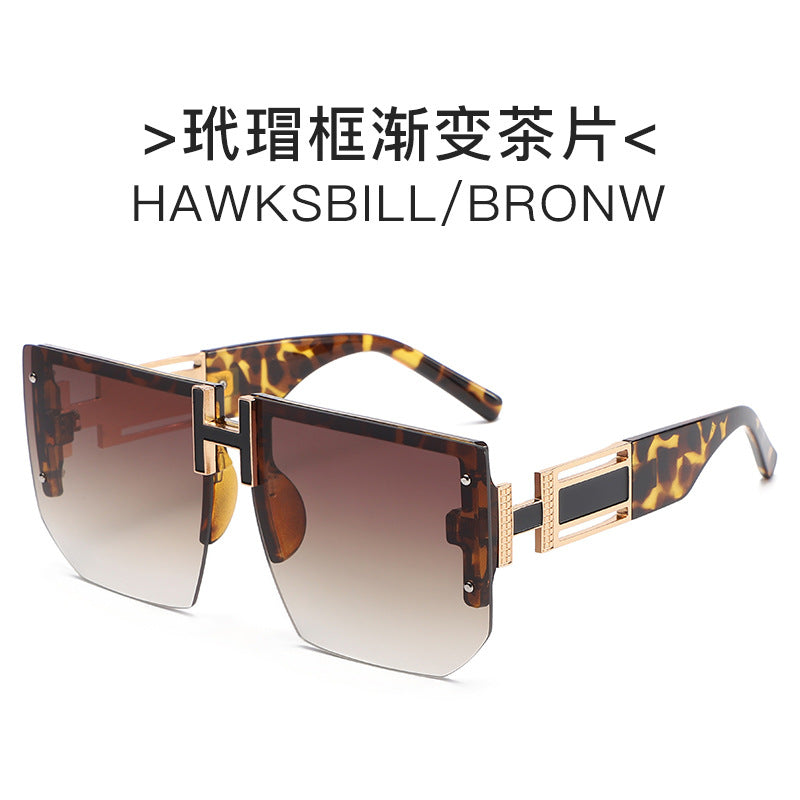 Dame futuristisk kvadrat solbrille Luvikno