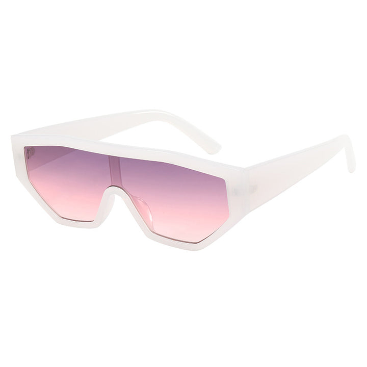 Dame moteriktig solbrille i dyrepels-look Luvikno