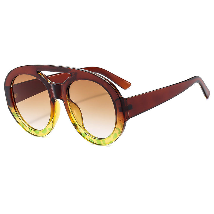 Dame Mote Solbriller i futuristisk oversized-design Luvikno