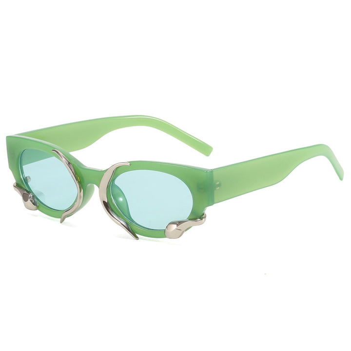 Dame designer solbrille med ekstraordinær detalj Luvikno