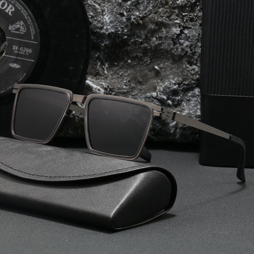 Dame Kvadratisk Designer Solbrille Luvikno