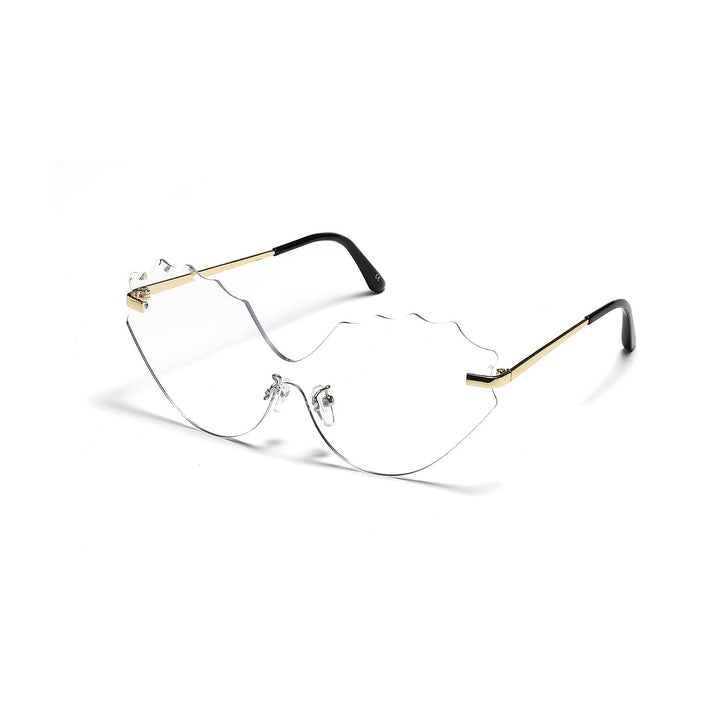 Dame solbrille med unik bølgedesign Luvikno