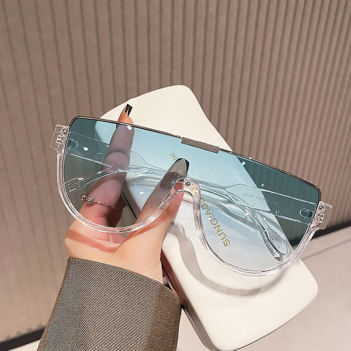 Dame Fasjonable Oversized Solbriller med innovativt design Luvikno