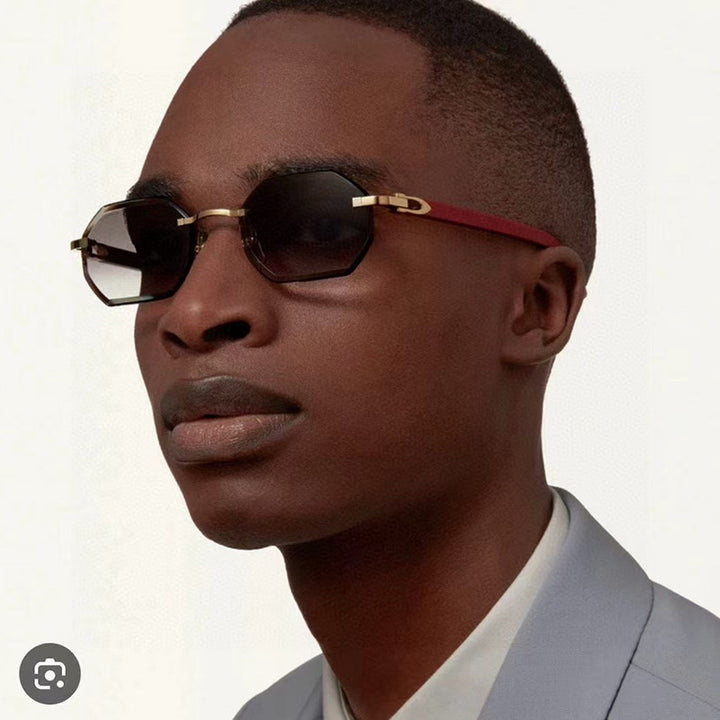 Damer elegant Korreksjonsbrille med moderne åttkantet ramme Luvikno