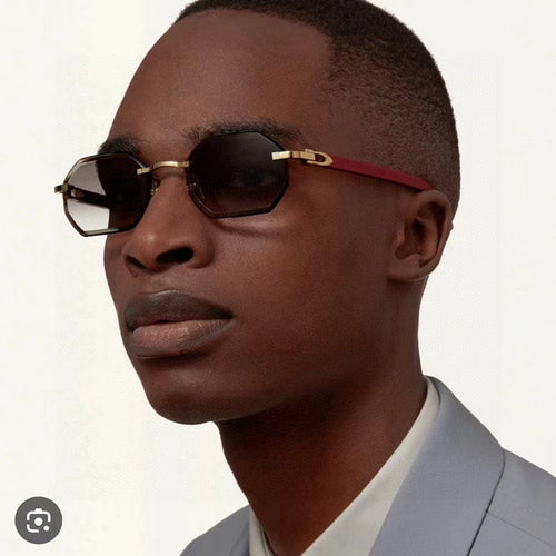 Damer elegant Korreksjonsbrille med moderne åttkantet ramme Luvikno
