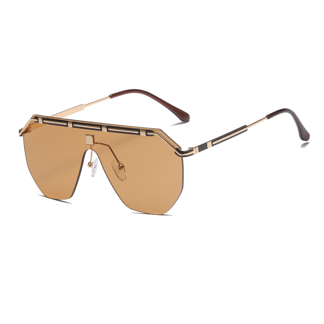 Damer geometrisk Oversized-solbrille Luvikno