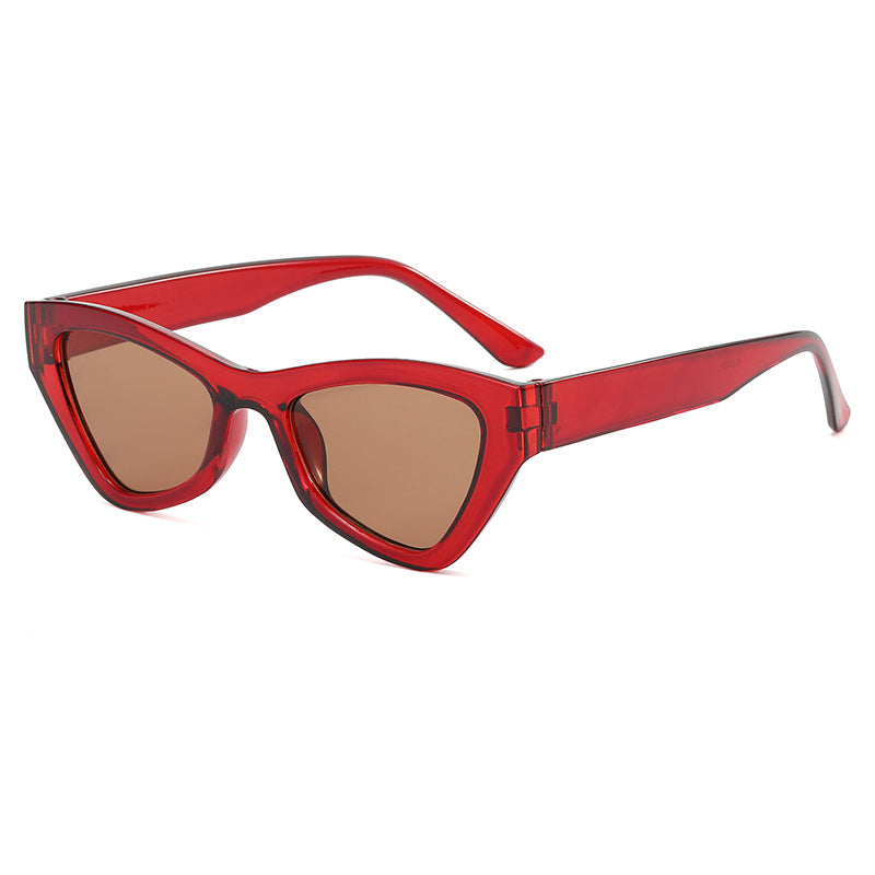 Damen trendy Cat-Eye solbrille Luvikno