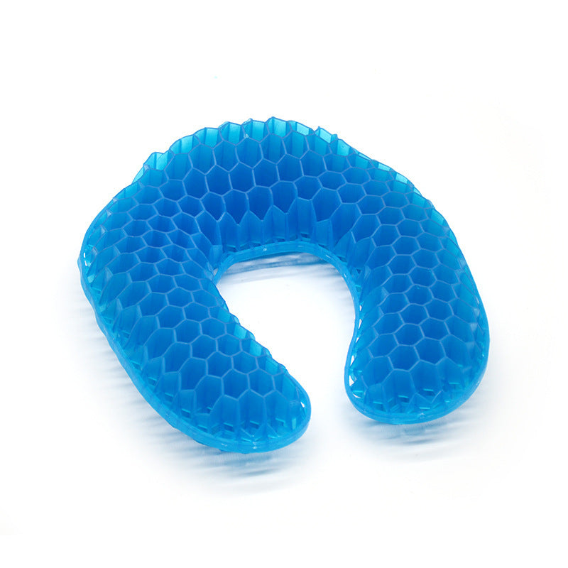 Unisex nan ergonomisk U-formet gel nakkepute med bikake struktur Luvikno
