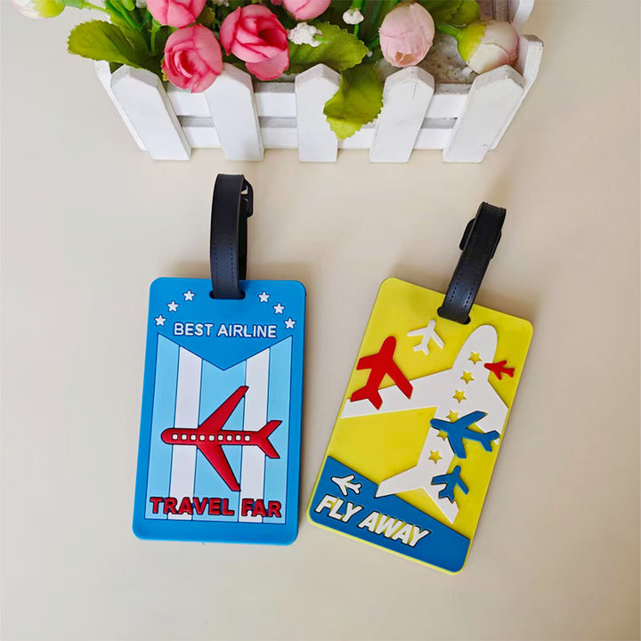 Unisex Bagasjelapp med innovativt flyreise-design Luvikno