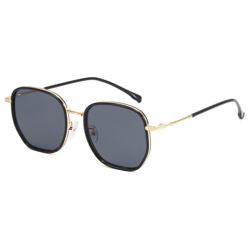 Dame geometrisk oversized solbrille Luvikno