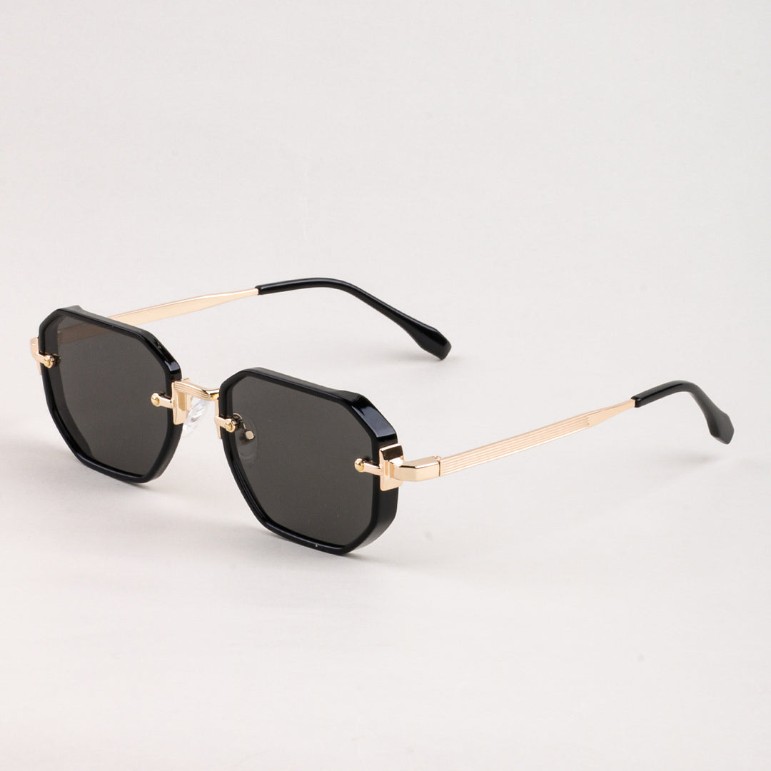 Dame moteriktig solbrille i elegant, åttkantet design Luvikno
