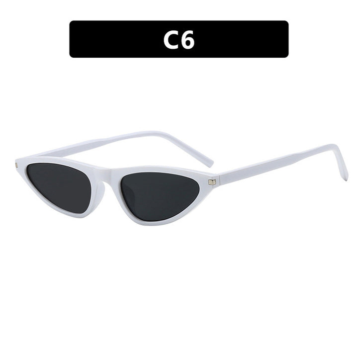Dame Cat-Eye solbriller med elegant plastikkramme og UV-beskyttelse Luvikno