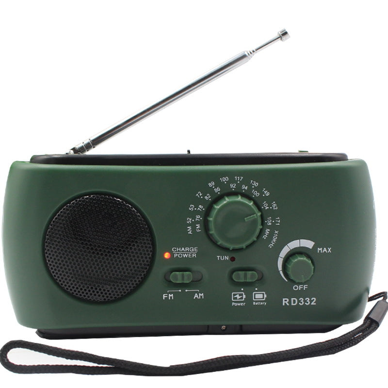 Luvikno | Bærbar nødradio med AM/FM/NOAA, USB-lader, LED-lommelykt, vanntett for camping og utendørsaktiviteter