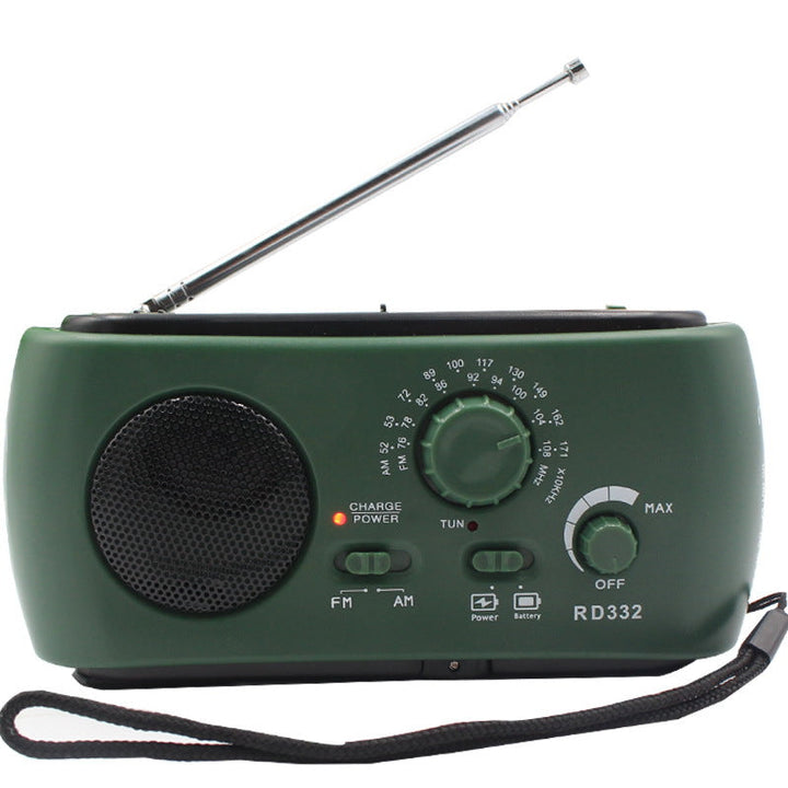 Luvikno | Bærbar nødradio med AM/FM/NOAA, USB-lader, LED-lommelykt, vanntett for camping og utendørsaktiviteter