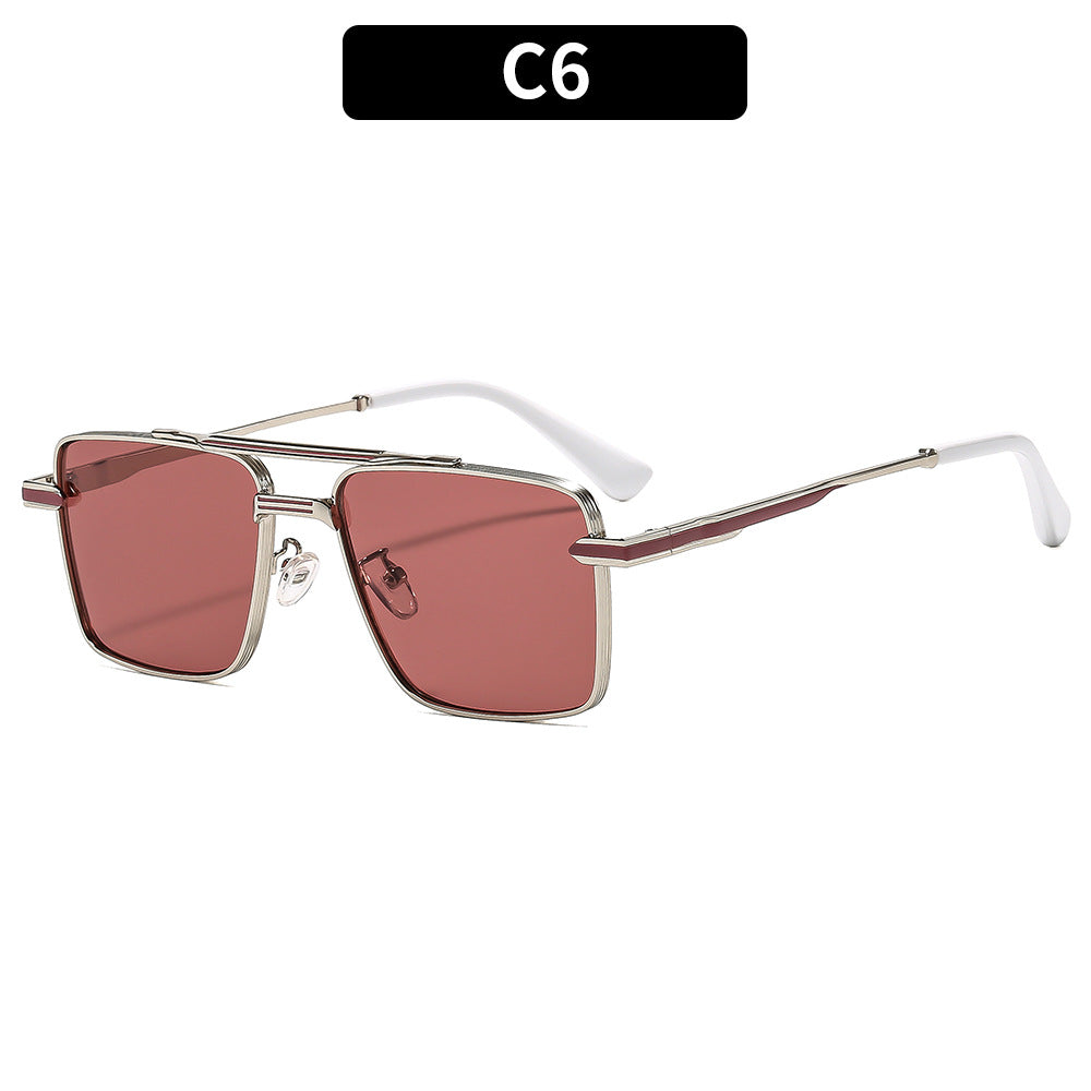 Dame futuristisk kvadratisk solbrille Luvikno