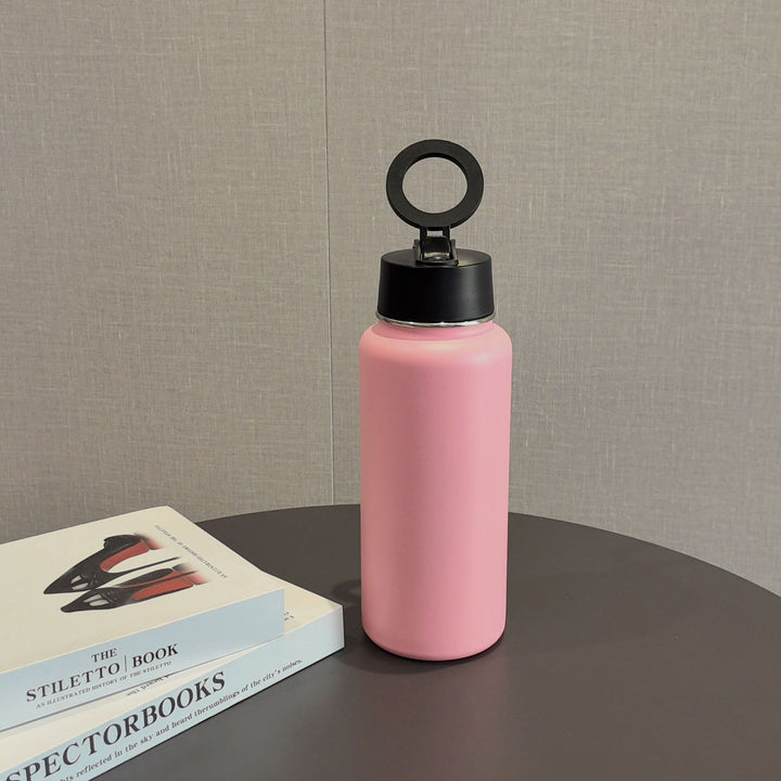 Unisex Sporty Stainless Steel Water Bottle Luvikno