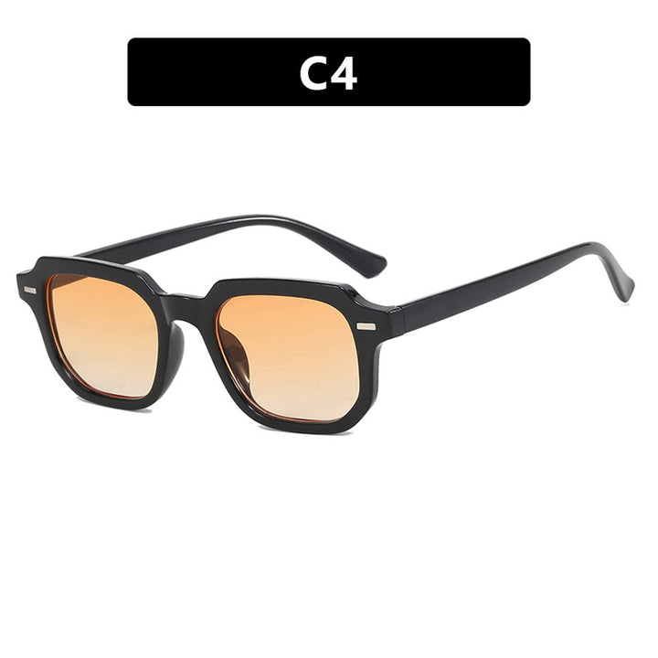 Dame kvadratisk solbrille med stilfull rammestruktur og UV-beskyttelse Luvikno