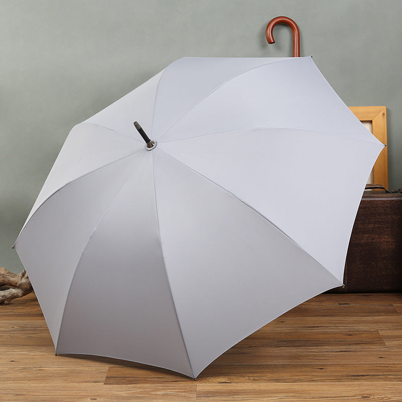 Damer Elegant Stokkparaply med ergonomisk grep Luvikno