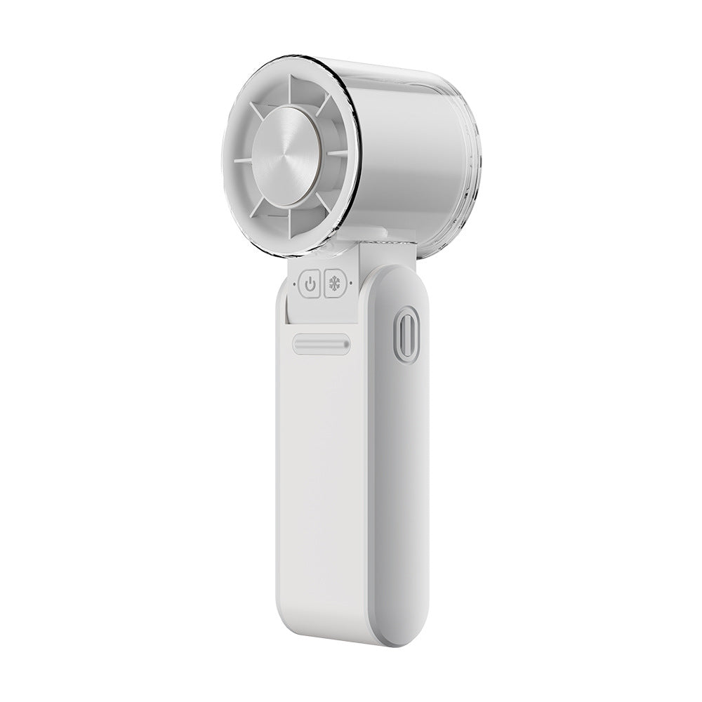 Dame bærbar mini vifte med USB-ladefunksjon og LED-skjerm Luvikno
