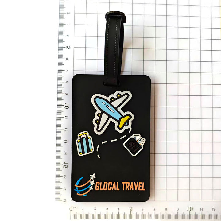 Unisex Bagasjelapp med innovativt flyreise-design Luvikno