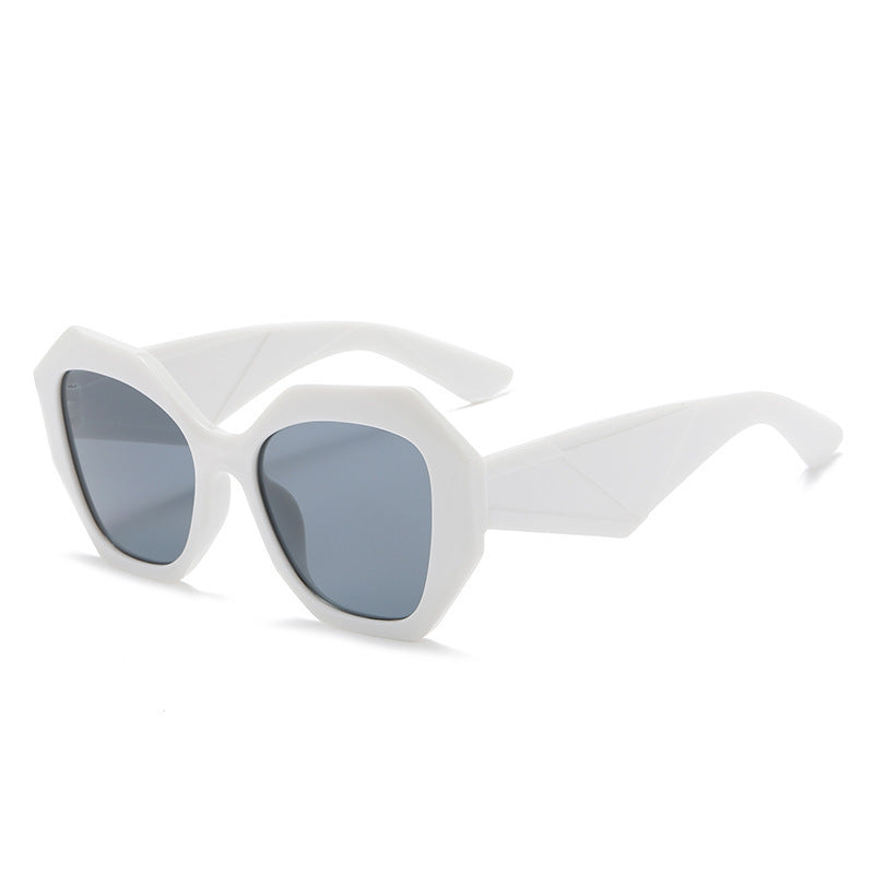 Damer eksepsjonell polygonal solbrille Luvikno